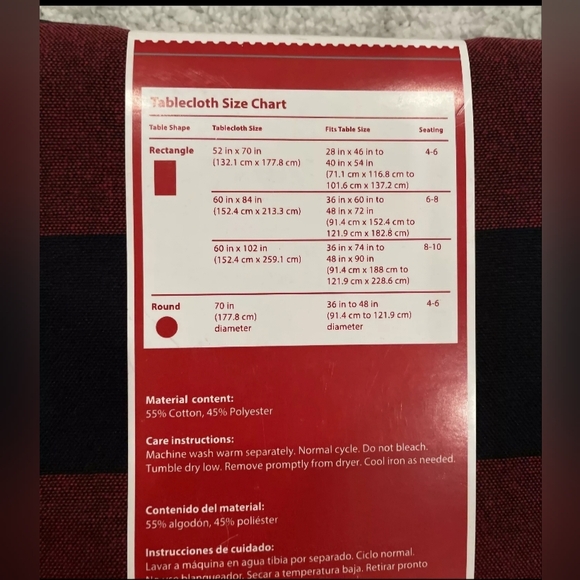 Buffalo Plaid Tablecloth - Picture 4 of 4